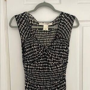 Max Studio Chic Black and White Patterned Dress